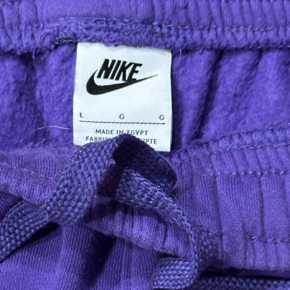 Nike Sweatpants Joggers Mens Purple Size Large Club Legacy Retail $69 - Picture 7 of 8